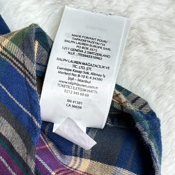 Polo Ralph Lauren Classic Fit Multicolor Plaid Button Up Size Medium - Picture 10 of 10